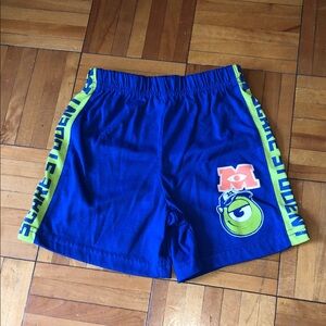 Monsters inc. Blue Kids Shorts with Green Accents
